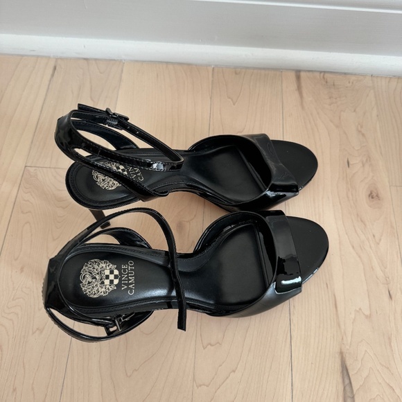 Vince Camuto Black Strappy Heels - Picture 9 of 9